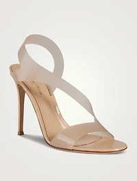 Metropolis PVC And Leather Slingback Sandals