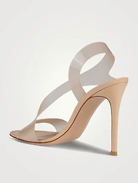 Metropolis PVC And Leather Slingback Sandals