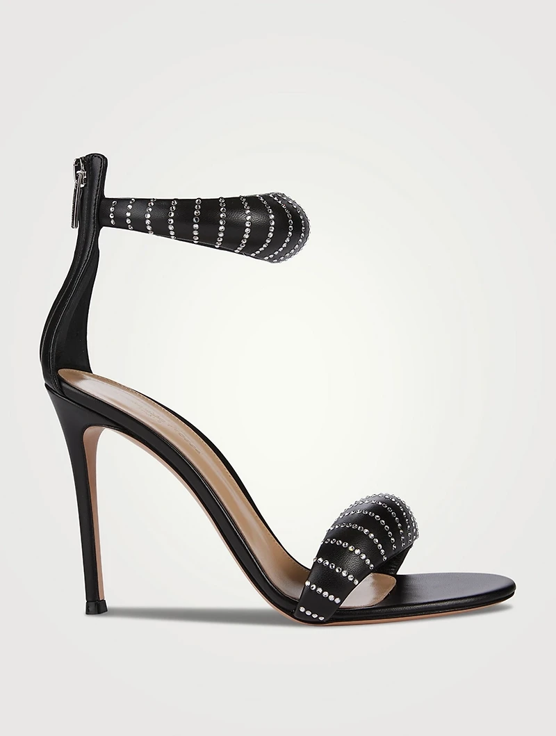 Bijoux Crystal Leather Sandals