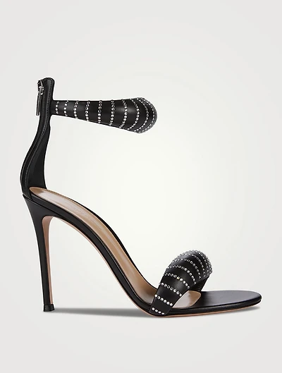 Bijoux Crystal Leather Sandals