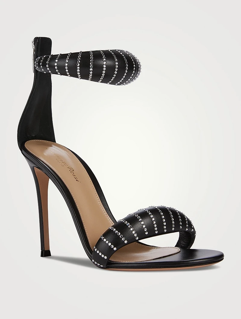 Bijoux Crystal Leather Sandals
