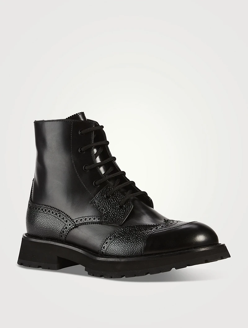 Punk Worker Leather Boots