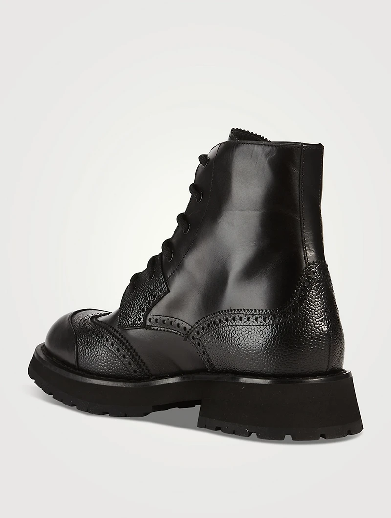 Punk Worker Leather Boots