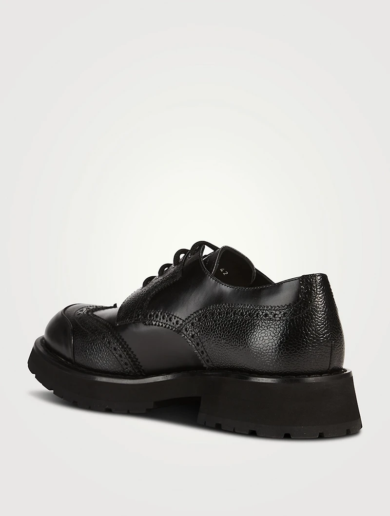 Punk Worker Leather Derby Shoes