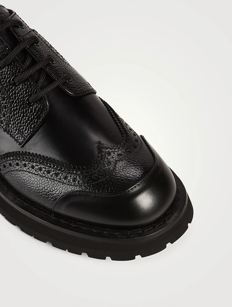 Punk Worker Leather Derby Shoes
