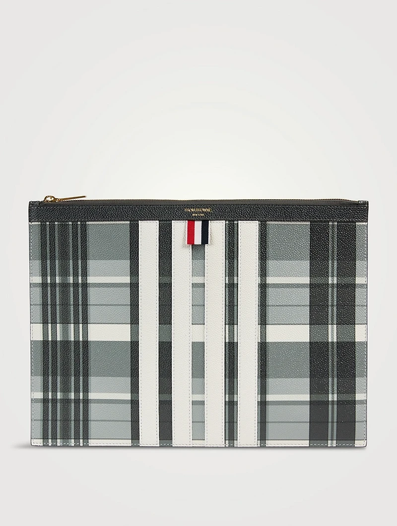 Leather Madras Four-Bar Document Holder