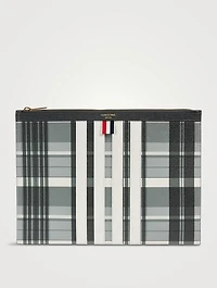 Leather Madras Four-Bar Document Holder