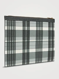 Leather Madras Four-Bar Document Holder