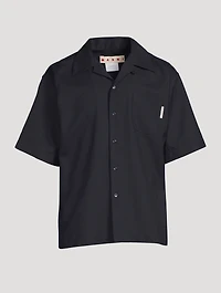 Tropical Wool Bowling Shirt