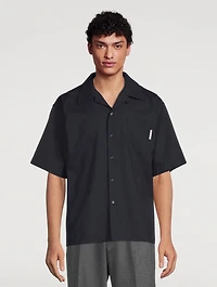 Tropical Wool Bowling Shirt