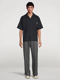 Tropical Wool Bowling Shirt