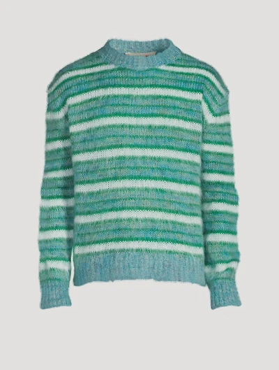 Mohair-Blend Striped Sweater