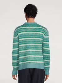 Mohair-Blend Striped Sweater