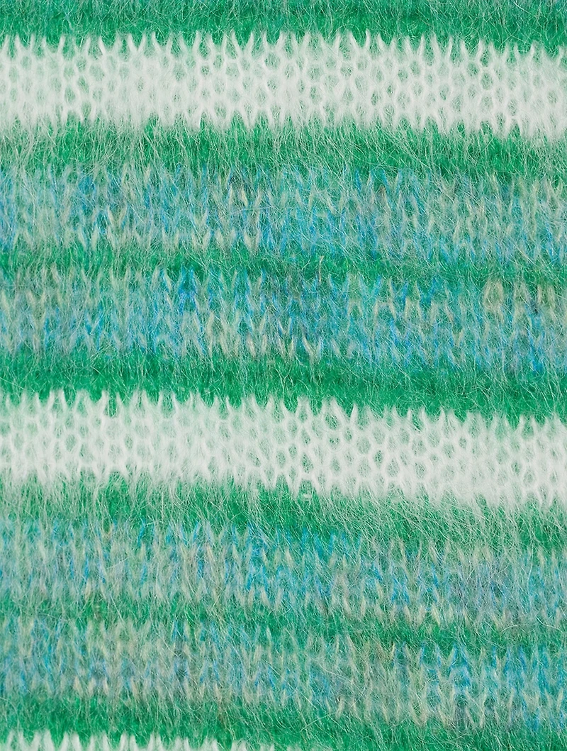 Mohair-Blend Striped Sweater
