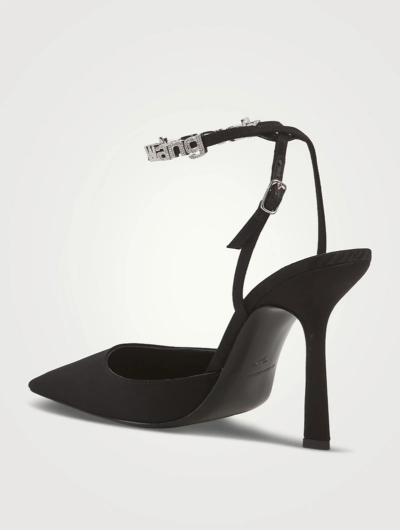 Delphine Embellished Ankle-Strap Pumps
