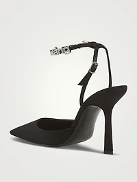 Delphine Embellished Ankle-Strap Pumps