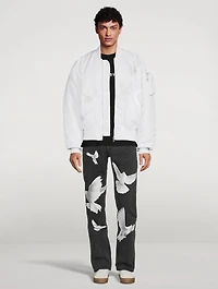 Singing Doves Bomber Jacket
