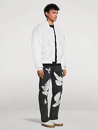 Singing Doves Bomber Jacket