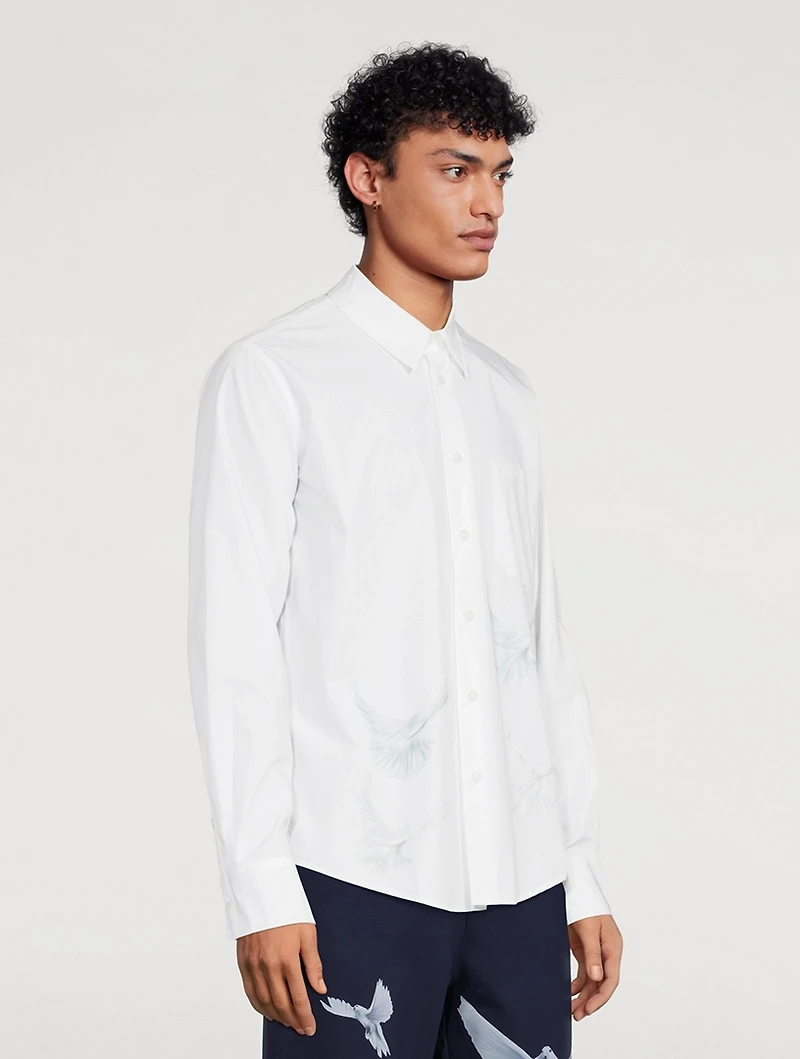 Singing Birds Cotton Shirt