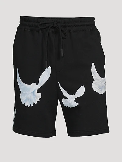 Singing Doves Cotton Shorts