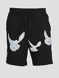 Singing Doves Cotton Shorts