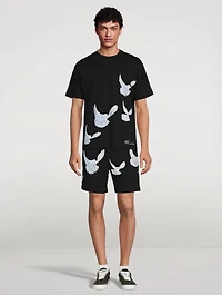 Singing Doves Cotton Shorts