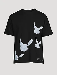 Singing Doves Cotton T-Shirt