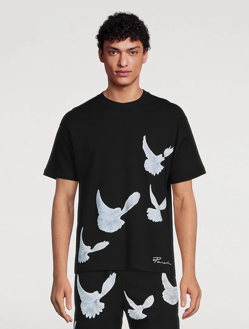 Singing Doves Cotton T-Shirt