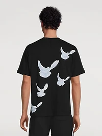 Singing Doves Cotton T-Shirt