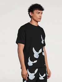 Singing Doves Cotton T-Shirt