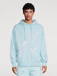 Singing Doves Cotton Hoodie