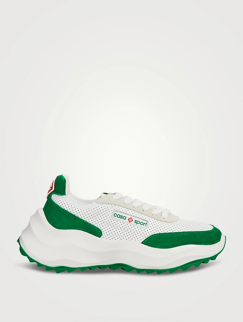 Atlantis Leather And Suede Sneakers