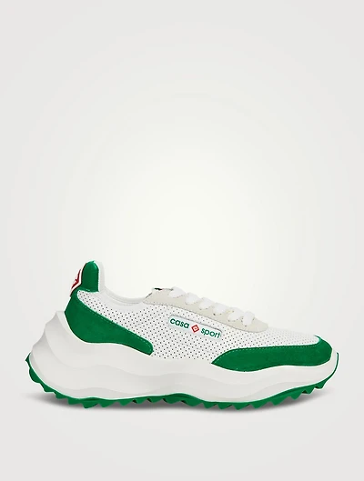 Atlantis Leather And Suede Sneakers