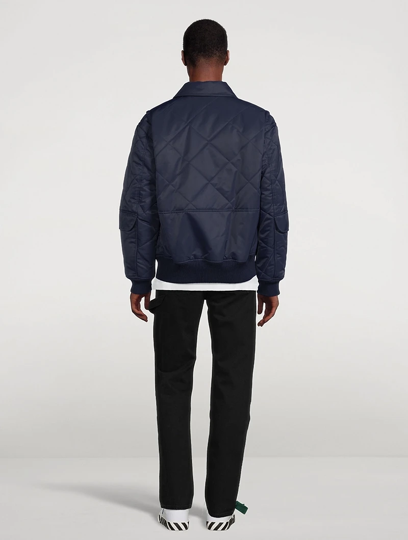 Quilted Aviator Jacket