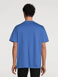 Cotton T-Shirt With Logo Tape