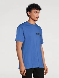 Cotton T-Shirt With Logo Tape