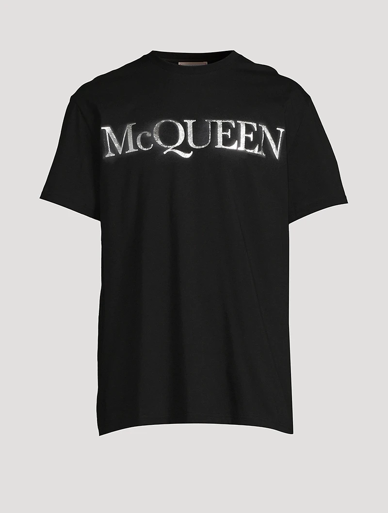 Cotton T-Shirt With Spray Logo