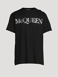 Cotton T-Shirt With Spray Logo