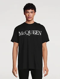 Cotton T-Shirt With Spray Logo