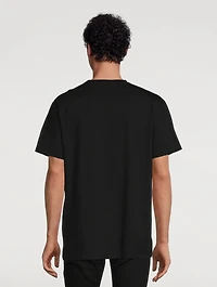 Cotton T-Shirt With Spray Logo