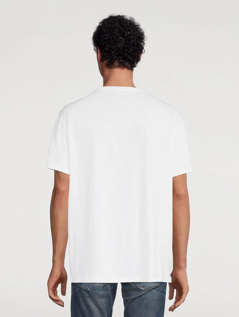 Cotton T-Shirt With Logo Stamp