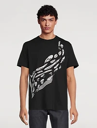 Cotton T-Shirt With Skull