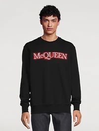 Cotton Sweatshirt With Spray Logo