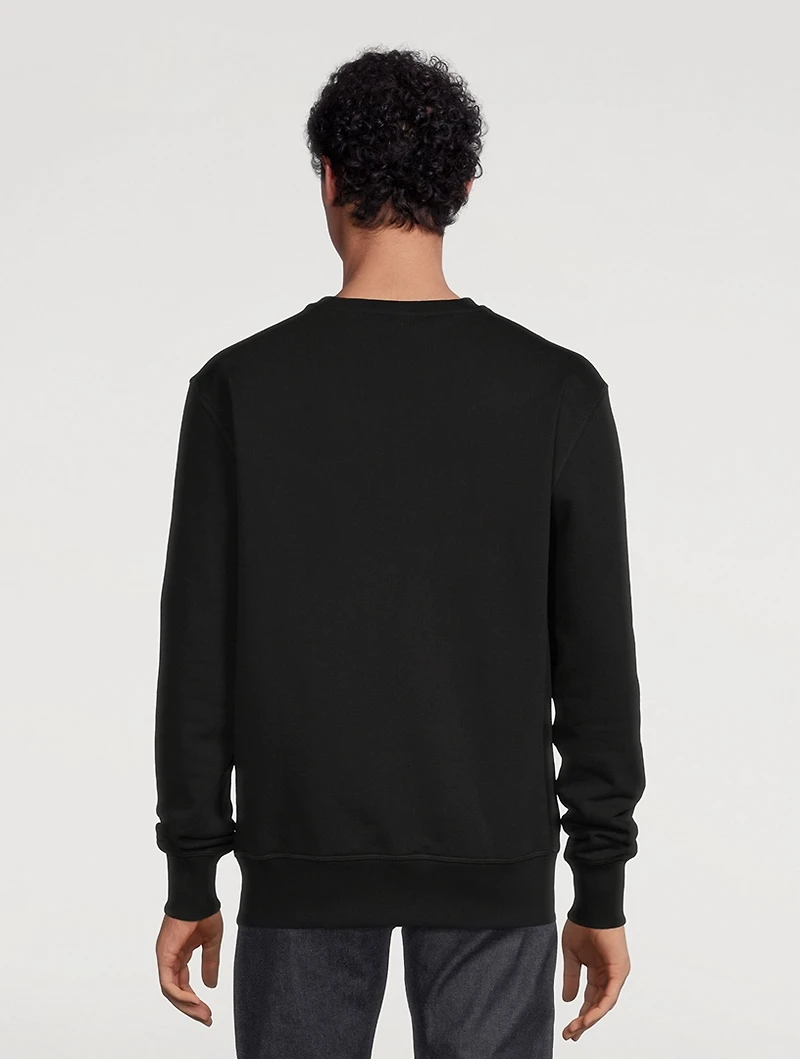 Cotton Sweatshirt With Spray Logo