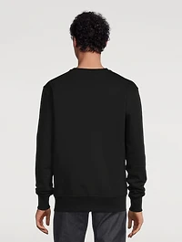 Cotton Sweatshirt With Spray Logo