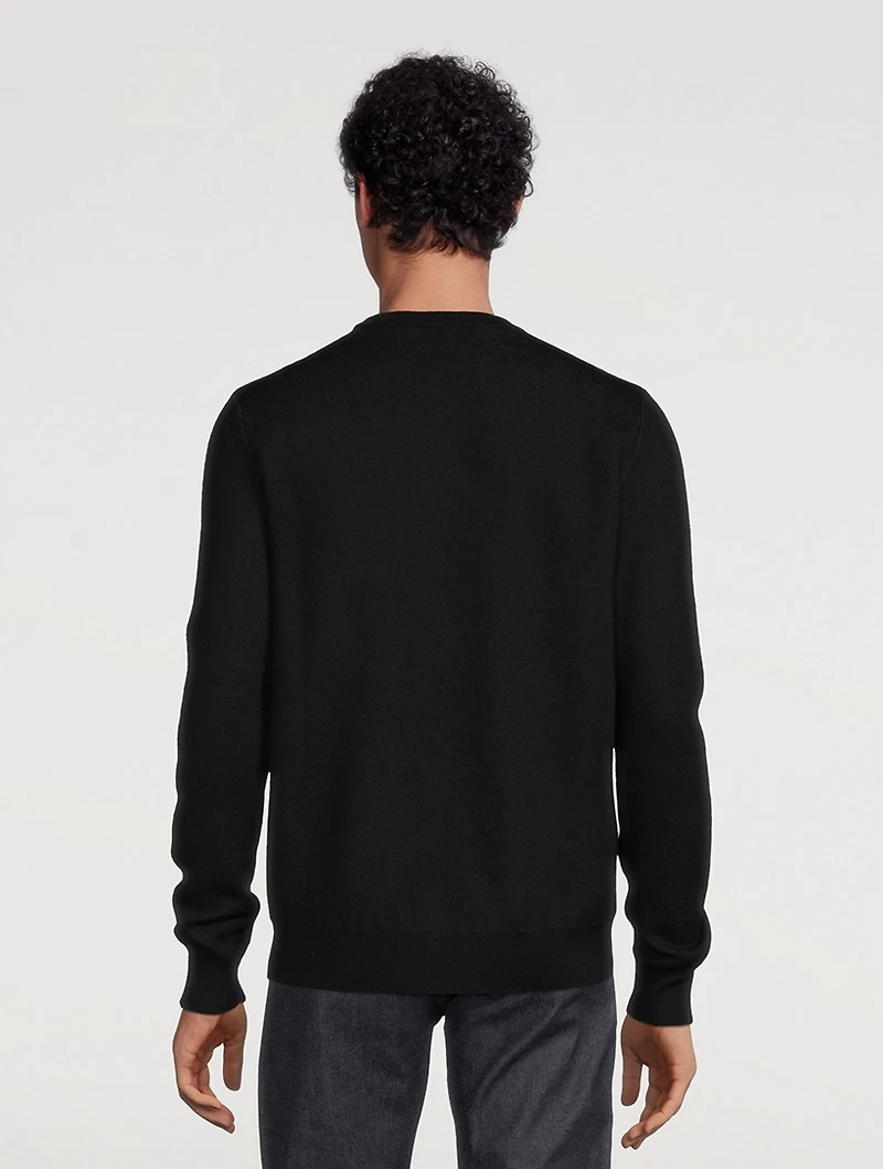 Skull Graffiti Wool-Blend Sweater