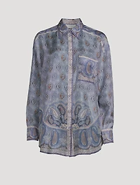 Vitali Silk Shirt Paisley Print