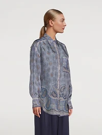 Vitali Silk Shirt Paisley Print