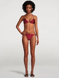 Vitali Trimmed Triangle Bikini Set
