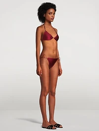 Vitali Trimmed Triangle Bikini Set